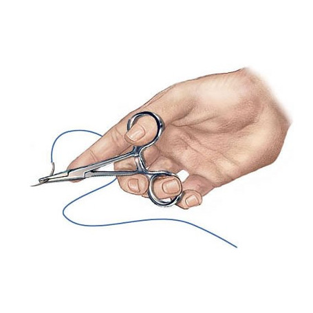 Polyamid suture  5/0 19mm 3/8 45cm