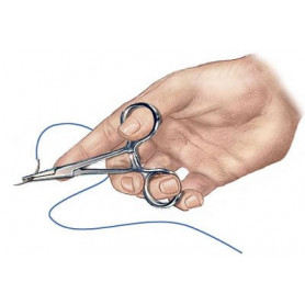 Polyamid suture 4/0 19mm 3/8 45cm