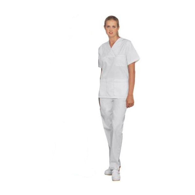 Women's scrub pants white