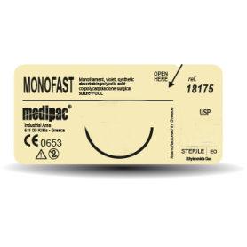 Monofast suture 2/0 30mm 3/8 75cm