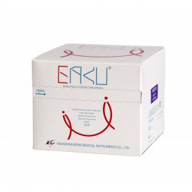 EACU acupuncture needles 0.3 x 75mm with guide (100 pcs)