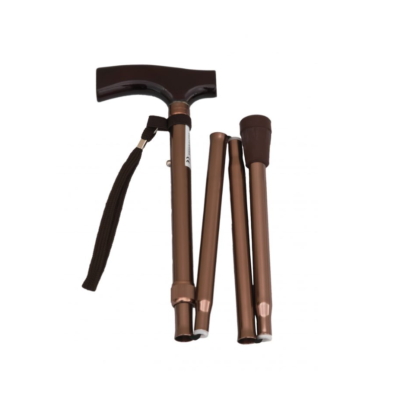 Aluminium folding walking stick