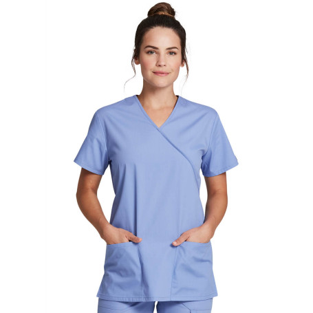 Dickies DKE632 mock wrap tunic