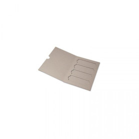Cardboard microscope slide mailer with 4 slots