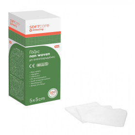 SOFTcare non woven gauzes 5cm x 5cm (100pcs)