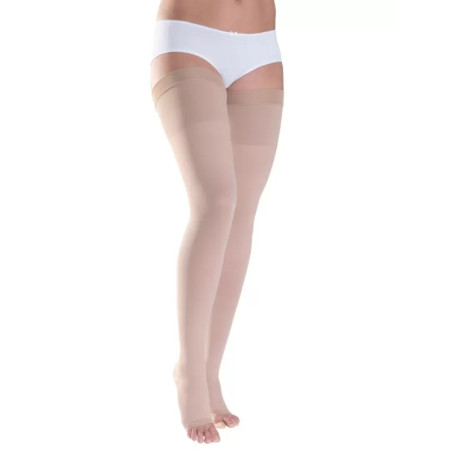 Sigvaris 504 Cl3 thigh high compression stockings 33-46mmHg open