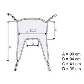 Patient lifting sling 27767