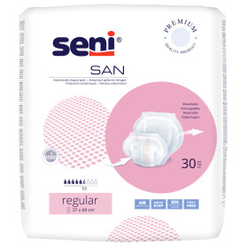 San Seni Regular anatomically shaped pads 37 x 69cm (30 pcs)