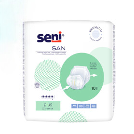 San Seni Plus anatomically shaped pads 37 x 69cm (10 pcs)