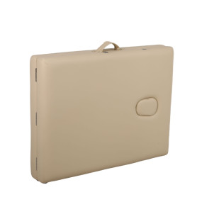 Folding wooden 2-section massage bed with accessories 185 x 70 cm 0812302 beige