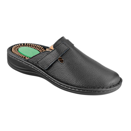 Naturelle 5050 women's leather clogs black