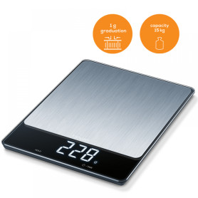 Beurer KS 34 stainless steel kitchen scale