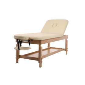 Wooden examination bed 70 cm beige